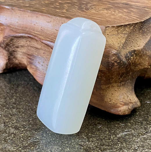 和田玉（羊脂白玉）挂件--无事牌16-23g 商品图1