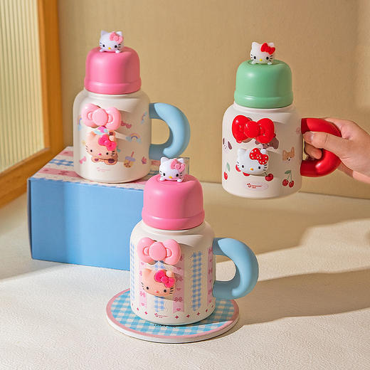 摩登主妇儿童保温杯女大容量办公室不锈钢水杯带杯盖家用保冷杯子 商品图0