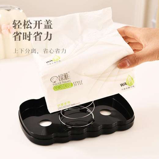 ❗【奶huhu面包纸巾盒8377】搭配蝴蝶结装饰，🥪面包造型圆润可爱，融入家居添温馨 ✅变身颜值担当、家居新宠🍑，装点餐桌、客厅、茶几等场景，让角落都成亮点 商品图4