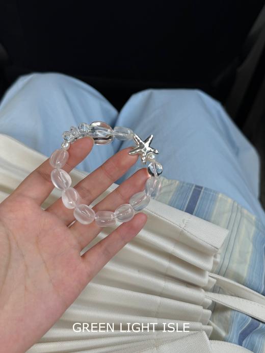 【海滩漫步】净化频率 保持本心 天然优质奶白晶白水晶 商品图1