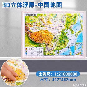 得力LG220浮雕中国地图
