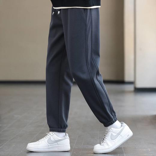 【远红外黑科技】圣得西冬季天丝锥形宽松加绒九分束脚裤 商品图2