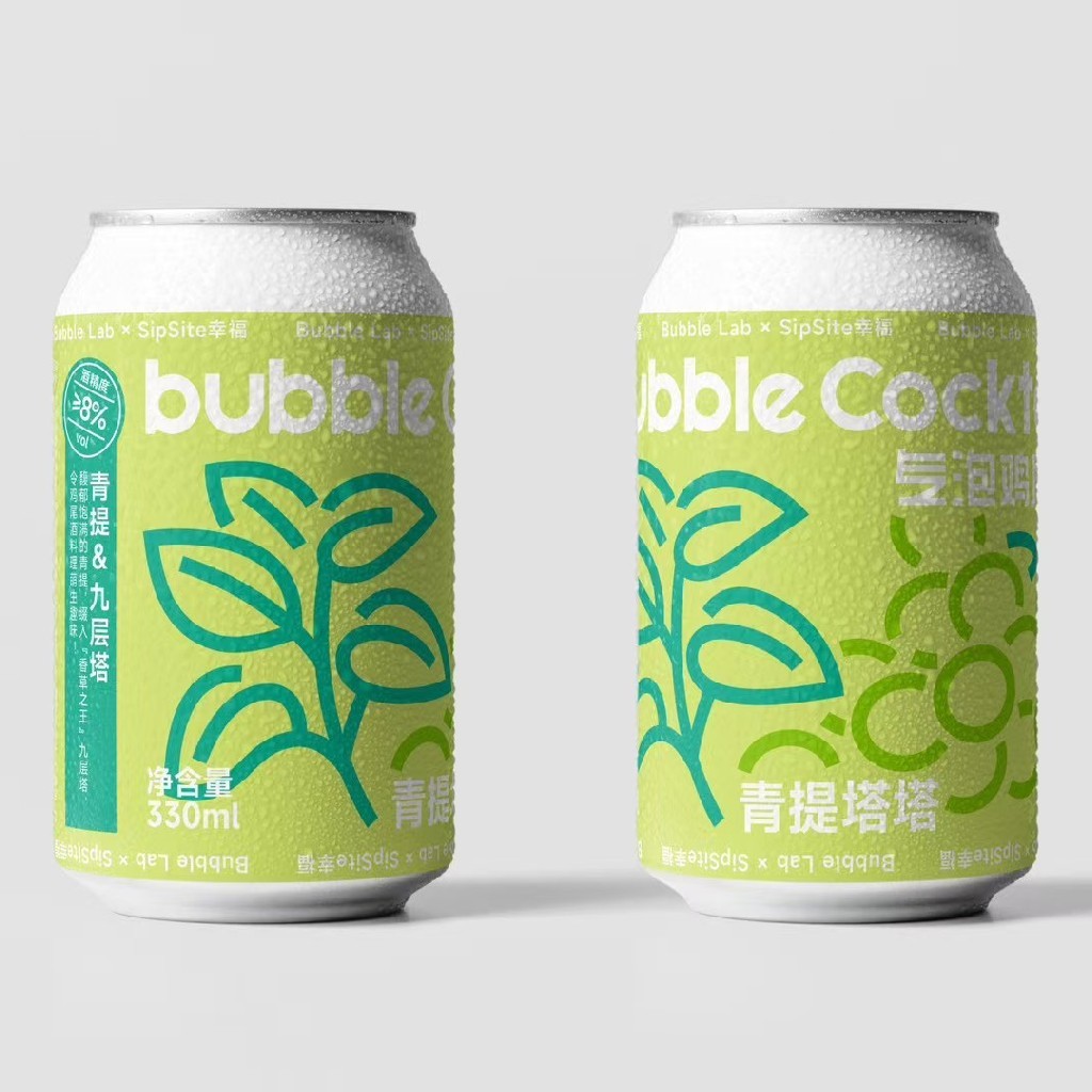 气泡实验室 青提塔塔 330ml