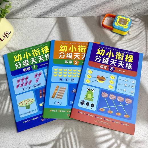 《幼小衔接分级天天练》 思维训练+拼音+数学+识字 商品图2