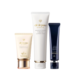 CPB隔离防晒洁面三件套组（防晒隔离霜50ML+长管隔离37ml+洁面125ml）香港直邮