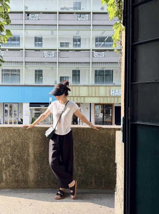 夏nest--日系凉风100%亚麻-小直筒微锥裤【包邮+三天无理由退huan】 商品图1