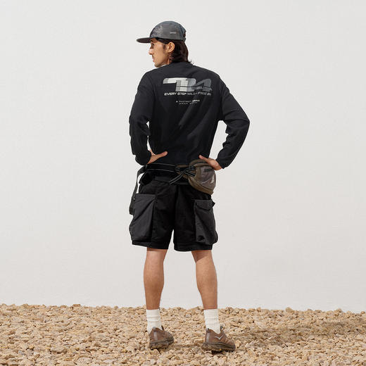 714street凉感冰皮7A抗菌透气速干印花长袖秋季新款宽松情侣T恤男 商品图2