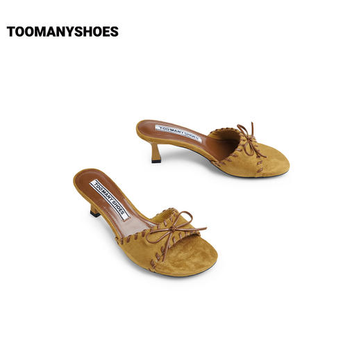 Toomanyshoes拖鞋2025新款Julia法式优雅酒杯跟高跟凉拖女夏外穿 商品图3