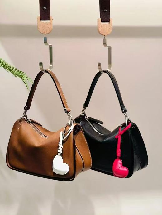 迪桑娜董洁同款新品回声hobo包植鞣牛皮女包单肩斜挎包腋下饺子包 商品图1