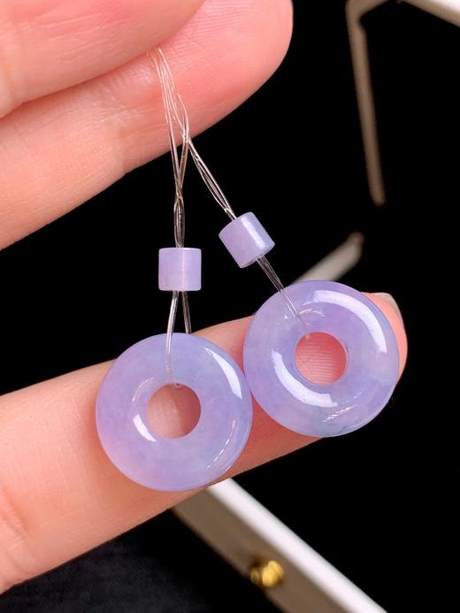 翡翠甜甜圈裸石一对 商品图1