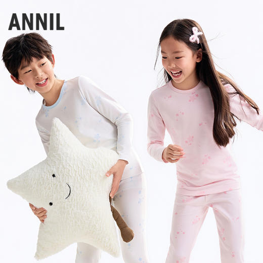 【实体店同款】男女童秋衣裤套装秋季新款安奈儿童装JM537263 商品图2