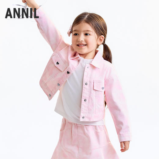 【实体店同款】女童夹克外套秋季新款安奈儿童装XG535210 商品图2