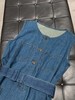 【高品质私服】【IC轻薄棉弹牛仔及膝连衣裙】经典藏青色牛仔 配色隽永 不易过时，优雅又性感N1281-CC【无标出货 介意慎拍】 商品缩略图12