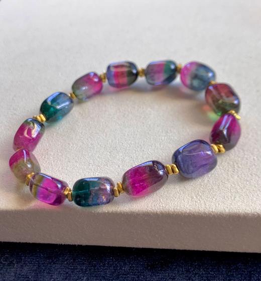 7mm-12mm单圈西瓜碧玺手串 商品图4