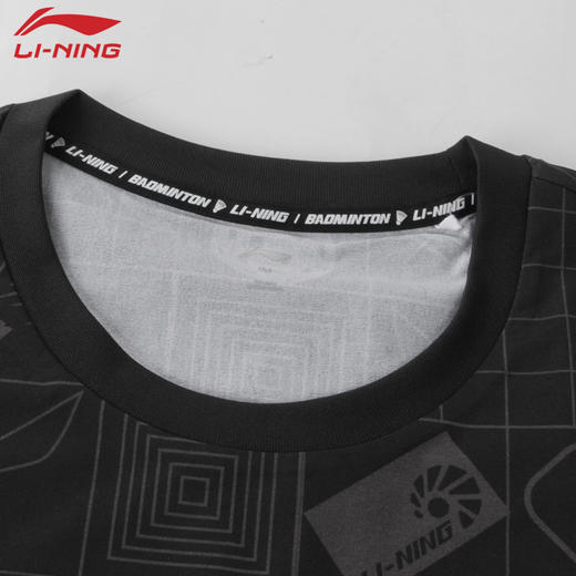 李宁新款羽毛球服AAYV167比赛上衣 短袖文化衫AHSV769短袖AHSV773速干AHSV777 商品图6