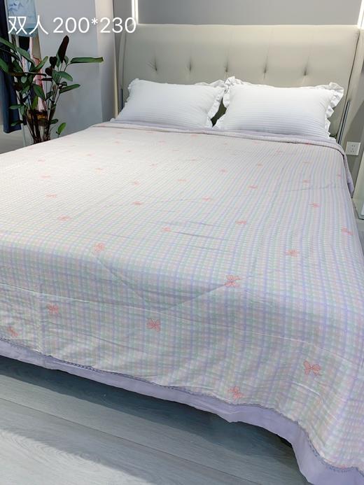 松植屋全棉纱布空调被双层纱布棉花夏被 200*230cm精选新疆长绒棉夏季薄款被子 商品图3