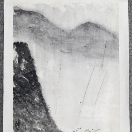 陈公拓《山水之五》国画原作36CM*23CM 手绘宣纸山水作品 商品图3