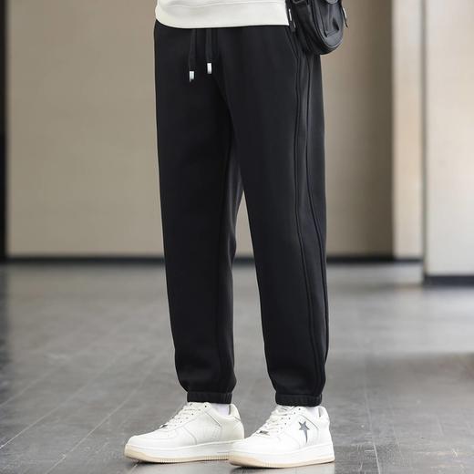 【远红外黑科技】圣得西冬季天丝锥形宽松加绒九分束脚裤 商品图1