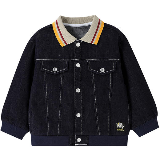 【实体店同款】男童翻领梭织外套秋季新款安奈儿童装XB535168 商品图5