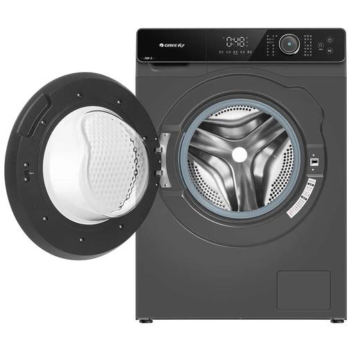 格力净静-Ⅱ滚筒洗衣机 10kg 健康净护 轻声静洗 XQG100-B1201Bi1 (墨云灰) 商品图3