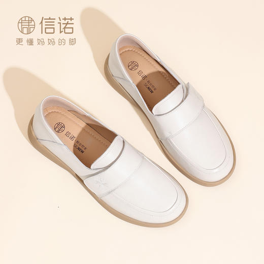 妈妈鞋中老年软底舒适真皮单鞋不累脚通勤皮鞋女2025秋季新款已上架 商品图0