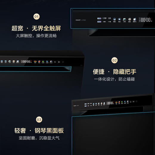 海尔洗碗机17套 W50Pro  双面洗科技2.0 高温UV杀菌 450000pa水压 商品图2
