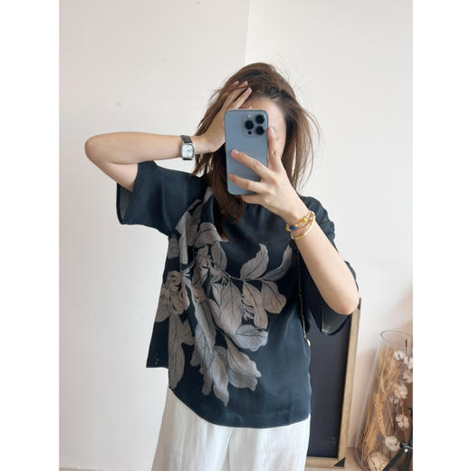 2507315    之禾 圆领五分袖上衣 商品图6