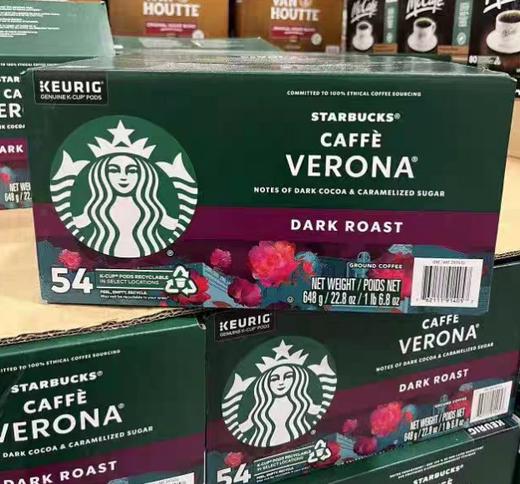 星巴克咖啡胶囊 K-CUP 54杯  648g 温哥华直邮 商品图0