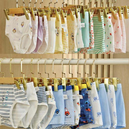 【39.9元/6条】笑乐屋儿童3A级纯棉内裤男童女童平角内裤三角内裤 商品图2