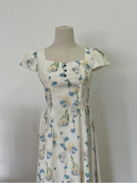 🔥🔥【AUChris郁金香法式方领连衣裙】💕家人们！🌟这条法式碎花裙我真的按头安利！ ☺️我宣布夏天氛围感密码被我挖到了‼️‼️ 商品图3