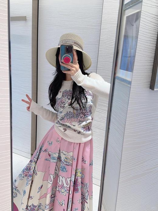 迪奥 25Fw早秋新款 南法风情地标上海刺绣羊绒针织衫（DQJ） 商品图1