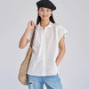 霓颜 纯色文艺小飞袖衬衫 | 两色可选 干练清爽 文艺百搭 小飞袖设计遮肉显瘦 商品缩略图6