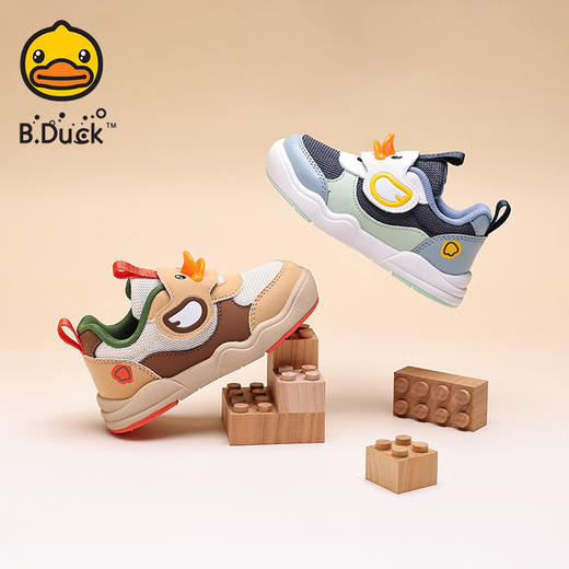 B.Duck小黄鸭童鞋春秋板鞋22-28 B3686817 商品图0