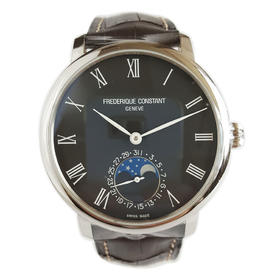 【98新（放置品）】Frederique Constant 康斯登超薄月相系列FC-705GR4S6自动机械机芯42MM（男款）日期；月相显示170725NJ04