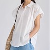 霓颜 纯色文艺小飞袖衬衫 | 两色可选 干练清爽 文艺百搭 小飞袖设计遮肉显瘦 商品缩略图5