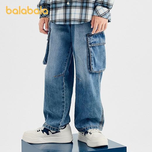 【商场同款】巴拉巴拉童装儿童裤子男童长裤2025秋新款牛仔直筒裤 商品图2