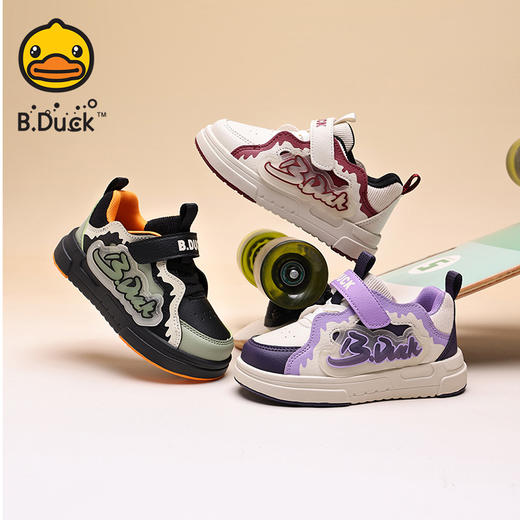 B.Duck小黄鸭童鞋春秋儿童板鞋26-37 B3686834 商品图0
