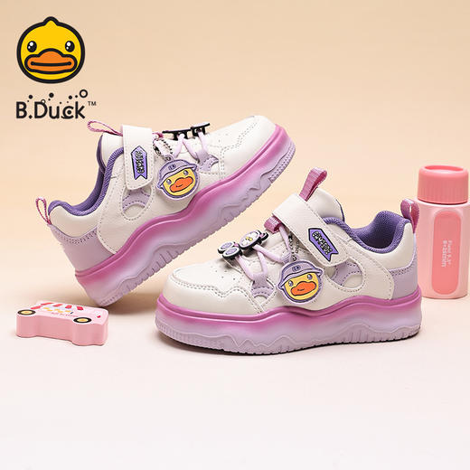 B.Duck小黄鸭童鞋春秋儿童板鞋26-33 B3686836 商品图2
