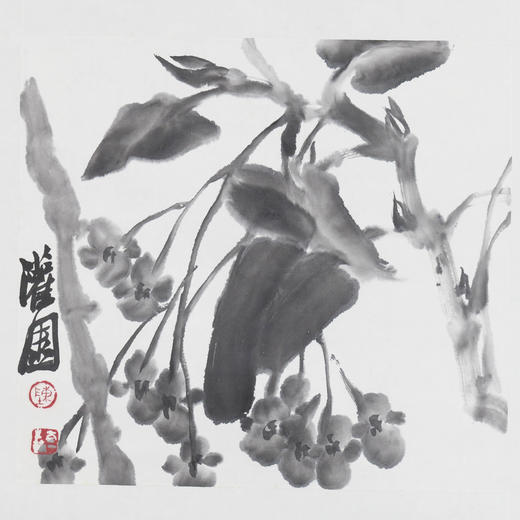 陈太一《凤仙花》国画原作33CM*33CM 手绘宣纸花鸟作品 商品图2