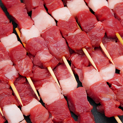 西鲜记 盐池滩羊 满足感羔羊肉串量贩装 27串（810g） 商品图3