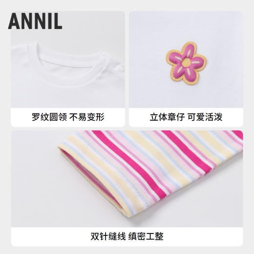 【实体店同款】女童圆领长袖针织衫秋季新款安奈儿童装TG531617 商品图2