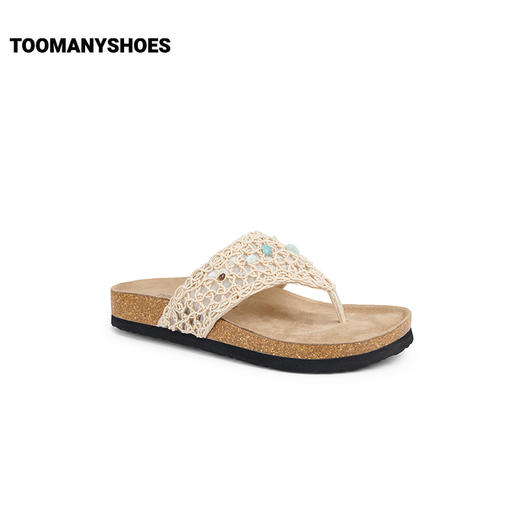 Toomanyshoes拖鞋25新款糖果碎块厚底夹脚人字拖勃肯凉拖女夏外穿 商品图2