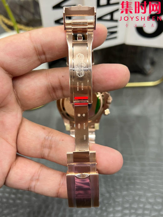 劳力士宇宙计型 VS迪通拿4131配重版 VS迪通拿全玫金款 配重版 男士腕表 丹东4131机 m126505-0001 商品图7