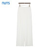NUTS商场同款夏季白色简约高腰显瘦阔腿休闲长裤女423072238 商品缩略图0