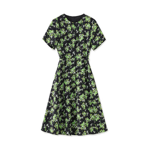 「高货wl」全新升级【铂金会员312/天猫419/差价107】(01039)洛诗琳法式复古印花连衣裙2025夏季轻奢小众显瘦裙子女 商品图4