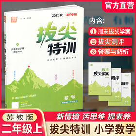 2025秋 拔尖特训 数学 苏教版 二年级上 2上 同步提优训练专项练习一课一练 同步教辅 必刷题 通成学典天天练教辅