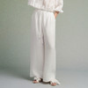 【林栖设计小店】【植物染】亚麻阔腿裤手工钉珠2025秋季新款百搭裤子女F1953225 商品缩略图4