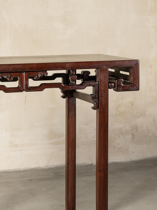 清	红木攒接拐子纹书卷式琴桌 商品图4