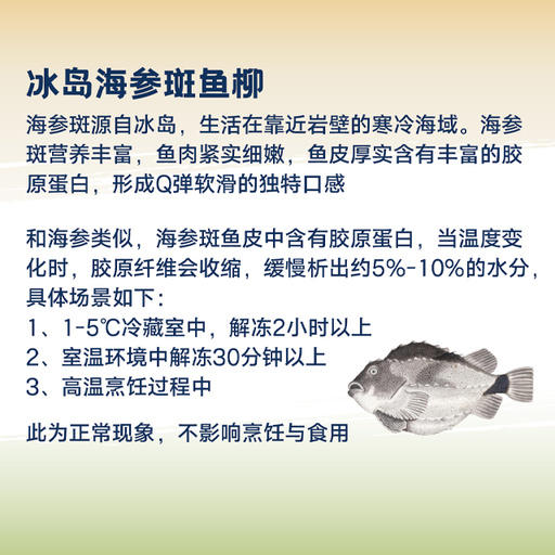 MM 山姆 冰岛海参斑鱼柳 1.2kg 商品图1