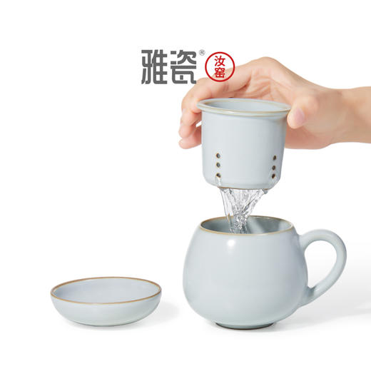 汝窑同心杯  办公杯 商品图8